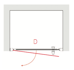 full height easy access alcove shower doors. Split screen barn doors